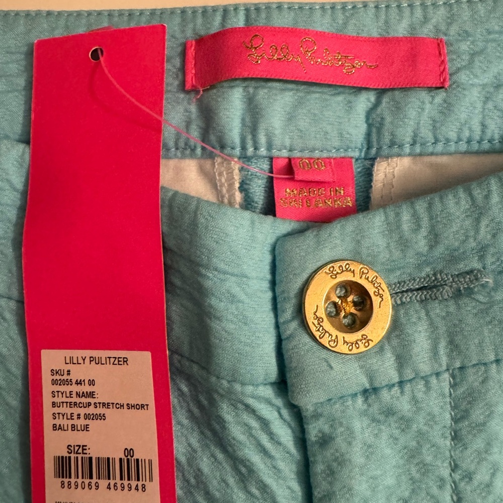 Lilly Pulitzer buttercup stretch short in Bali blue - Picture 3 of 3